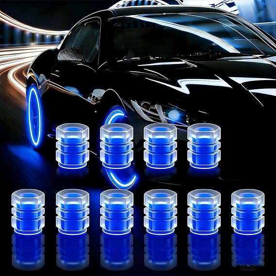 4pcs/Set Bike Lights Tire Valve Cap Flashlight Auto Car Motorcycle Tire Air Valve Wheel Spokes Light Bike Accessories