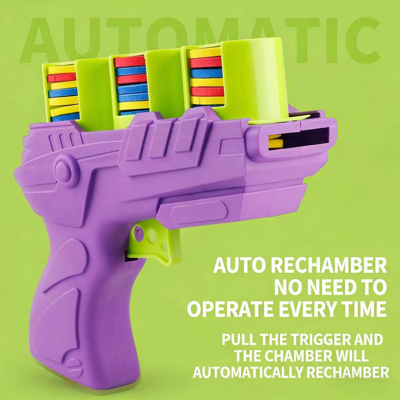 Kids Foam Flying Disc Radish Gun Toy, Soft Disc Shooting Launcher, Outdoor Interactive Game Toy For Boys & Girls