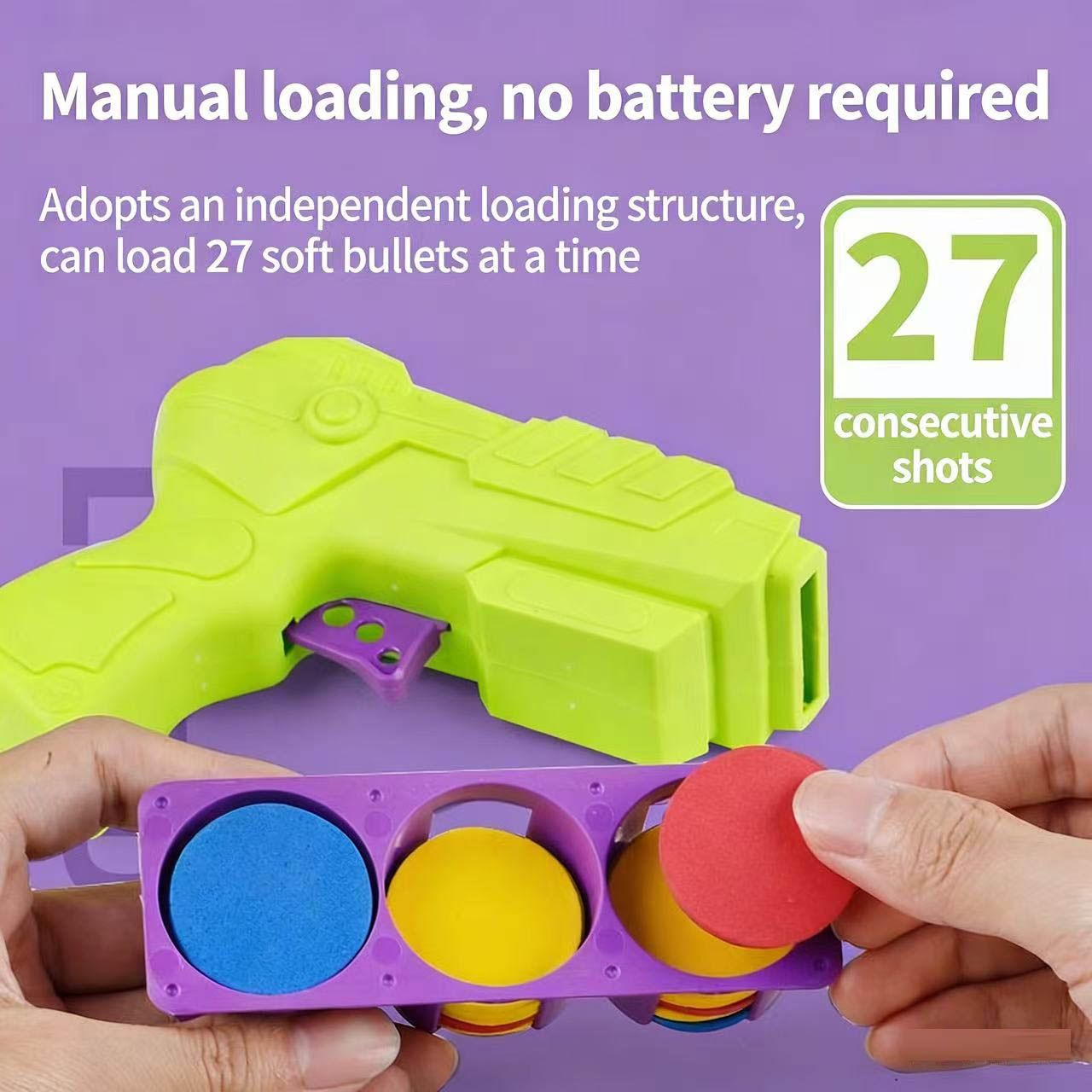 Kids Foam Flying Disc Radish Gun Toy, Soft Disc Shooting Launcher, Outdoor Interactive Game Toy For Boys & Girls