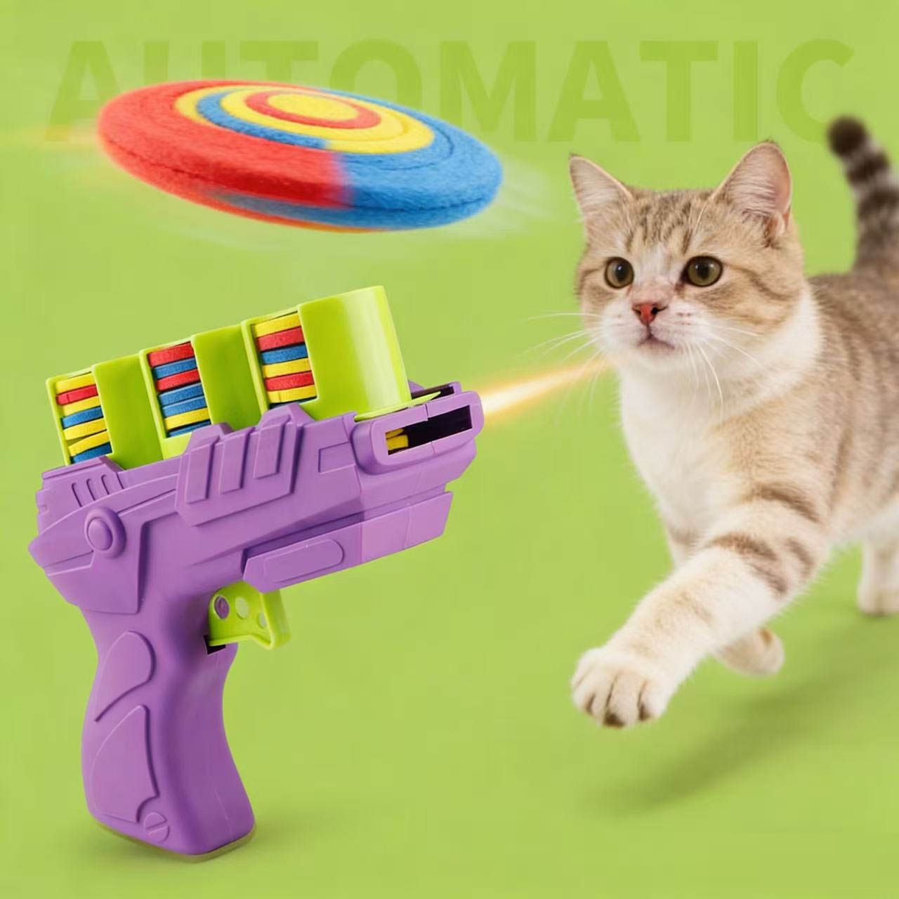 Kids Foam Flying Disc Radish Gun Toy, Soft Disc Shooting Launcher, Outdoor Interactive Game Toy For Boys & Girls