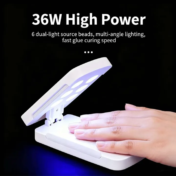 36W UV LED nail lamp-portable quick dry gel polish dryer USB nail art tool