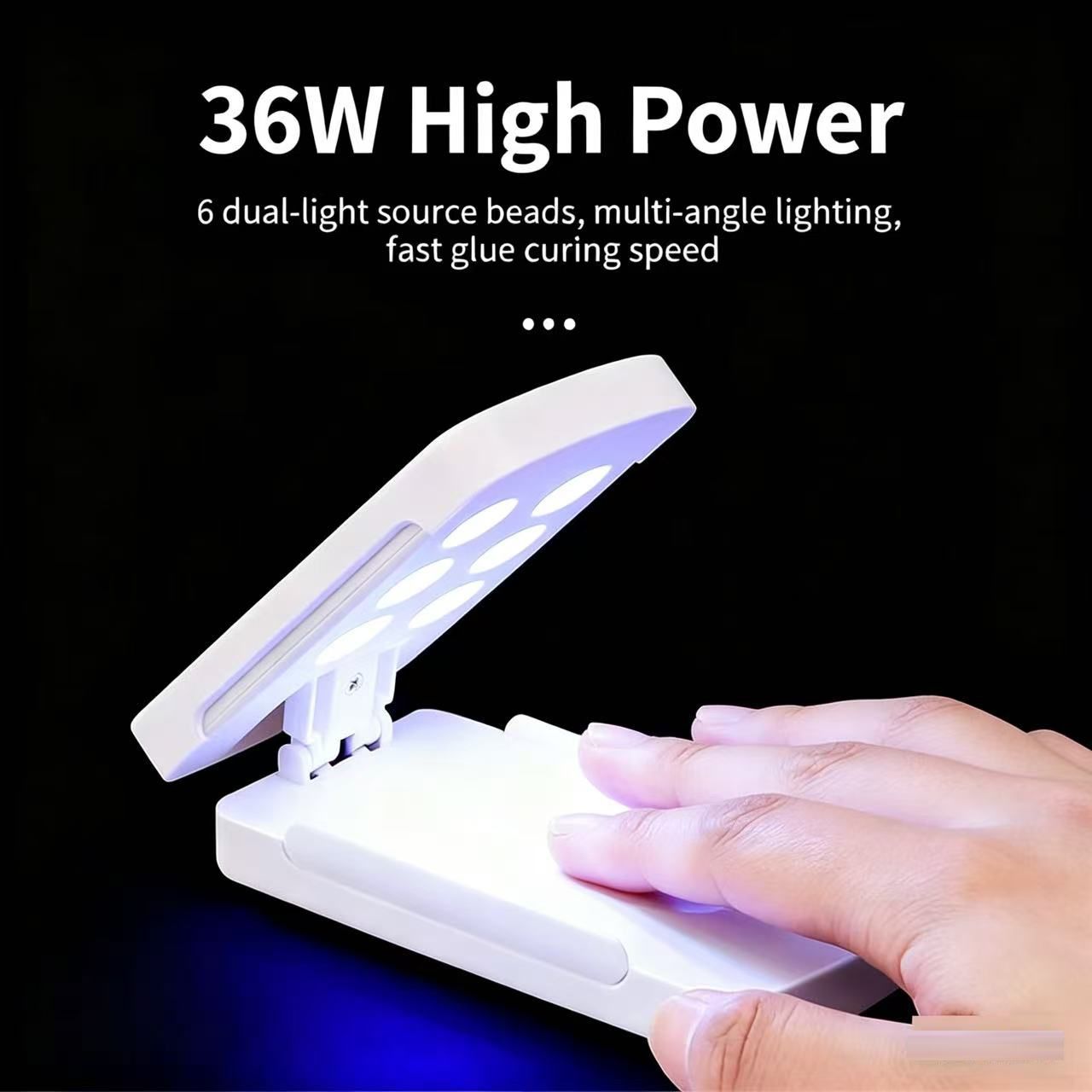 36W UV LED nail lamp-portable quick dry gel polish dryer USB nail art tool