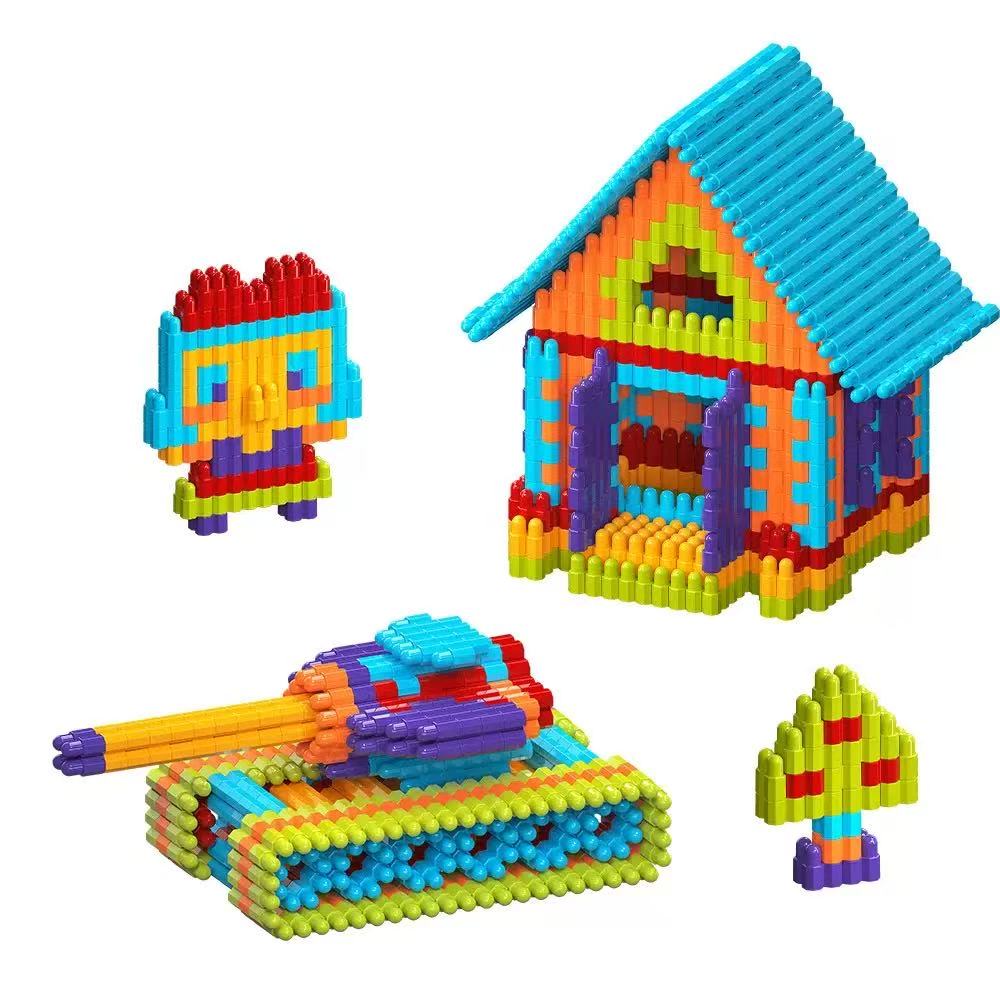 160 pcs Children3D Puzzle Game  Block Toys Design Build Own Building Blocks Children's Educational kid Toys Parent-Child Interaction boy girl toy Gift