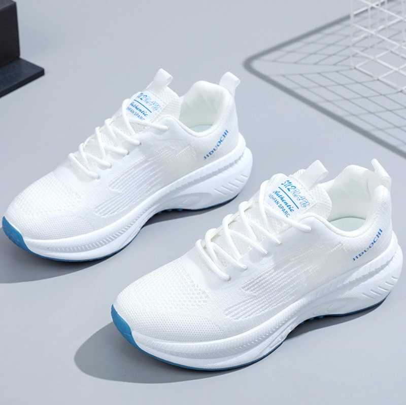 Shoes  Women's Shoes  Sneakers White shoes with thick soles lightweight and casual running shoes fashionable and versatile spring breathable sports shoes