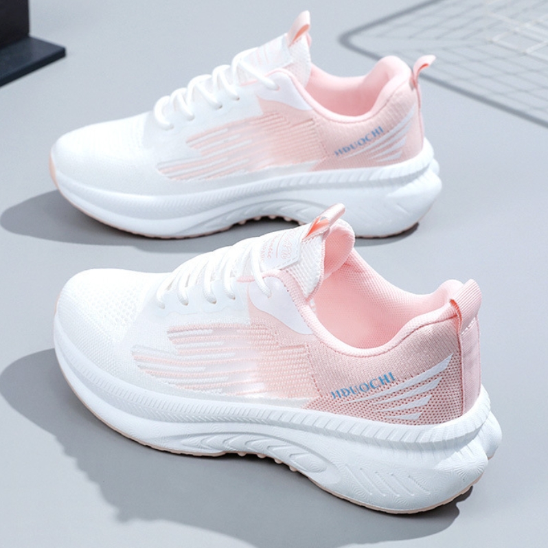 Shoes  Women's Shoes  Sneakers White shoes with thick soles lightweight and casual running shoes fashionable and versatile spring breathable sports shoes
