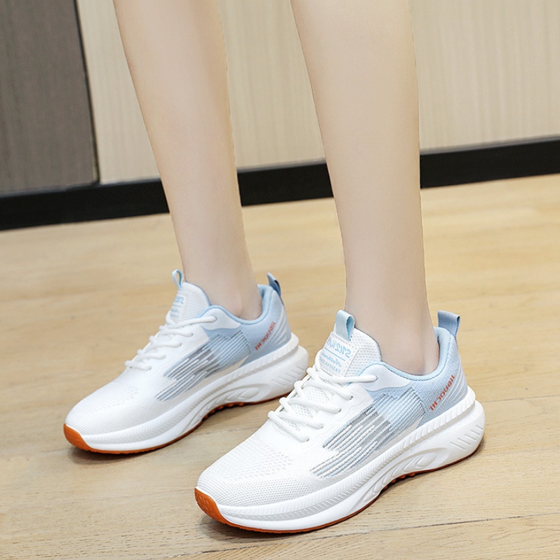 Shoes  Women's Shoes  Sneakers White shoes with thick soles lightweight and casual running shoes fashionable and versatile spring breathable sports shoes