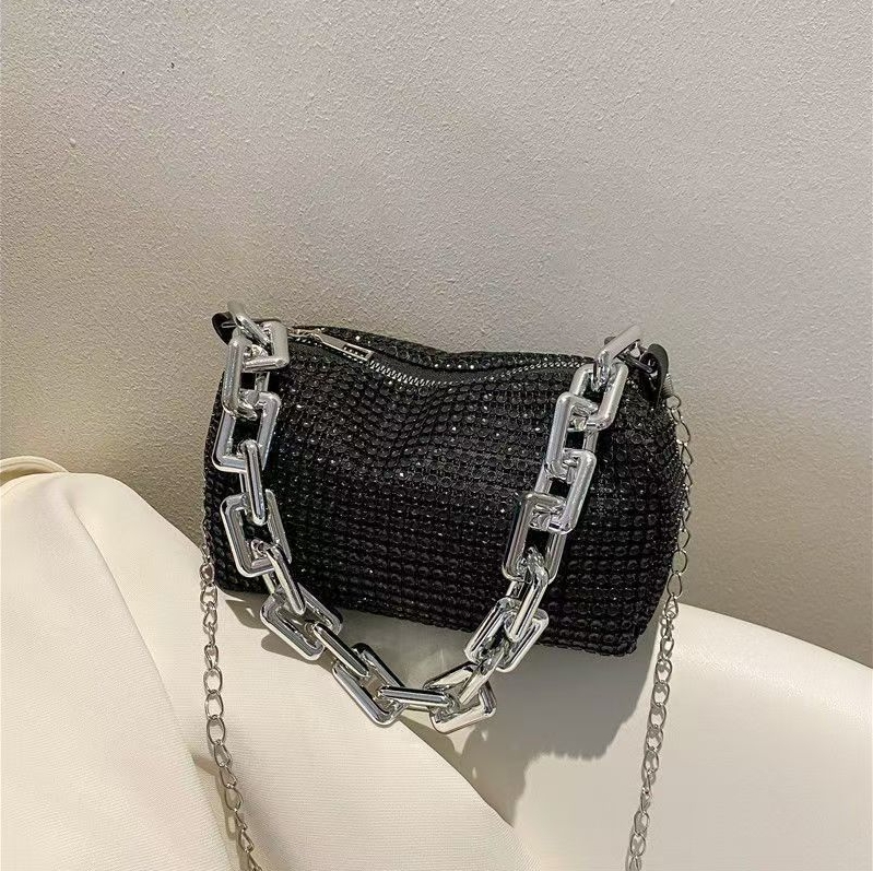 Rhinestone Bag New Full Diamond Diamond Bag Armpit Bag Versatile Shoulder Crossbody Women's Bag Handbag