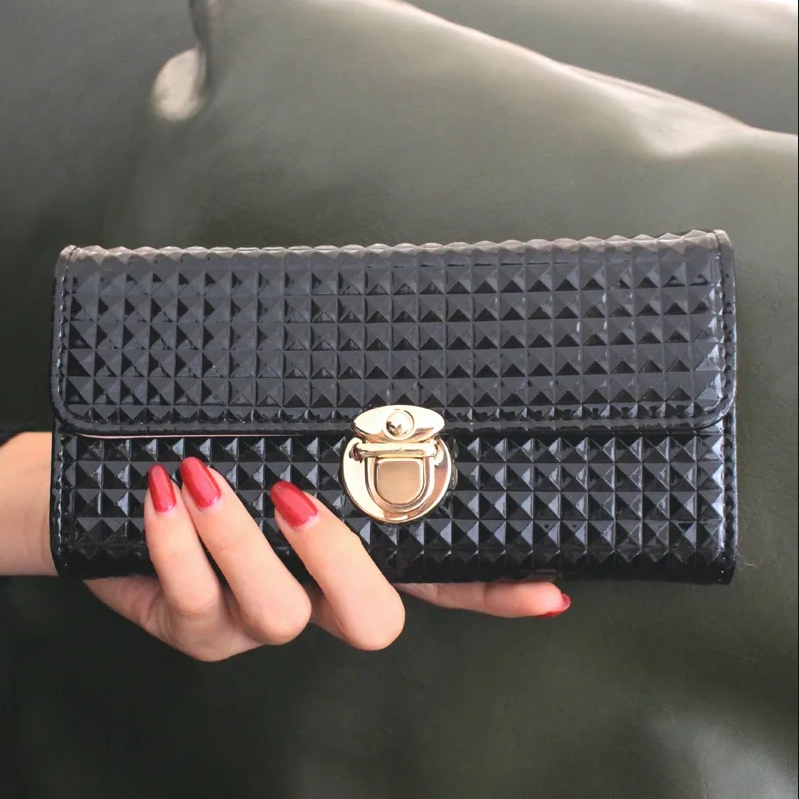 New Japanese And Korean Version Buckle Cute Fashionable Simple Student Small Wallet Wallet Female