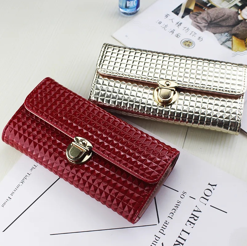 New Japanese And Korean Version Buckle Cute Fashionable Simple Student Small Wallet Wallet Female