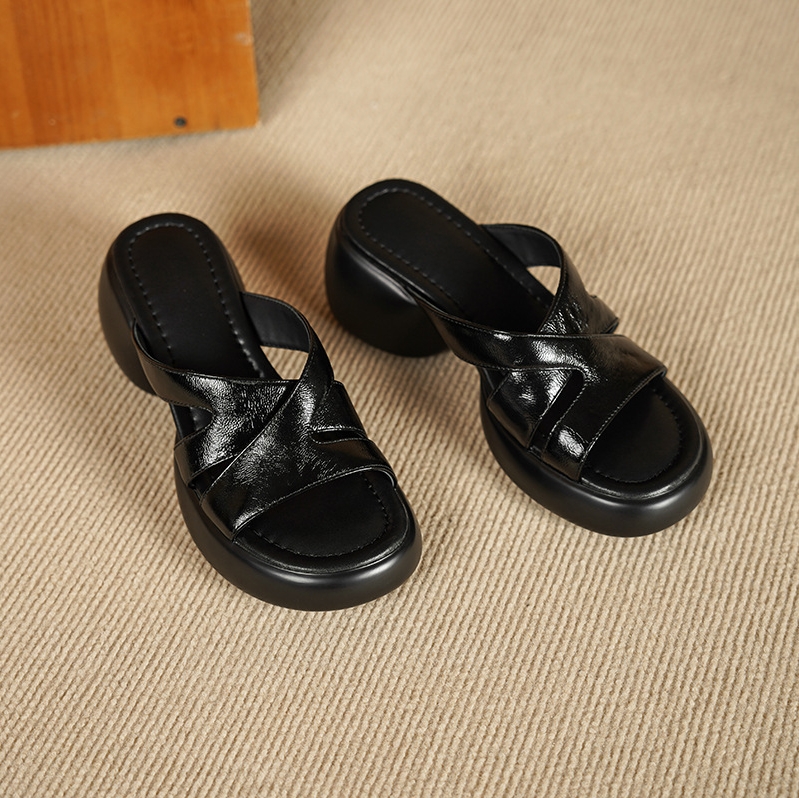 Open-Toe Thick-Soled Sandals For Women  New Style High-Heeled Fairy Slippers