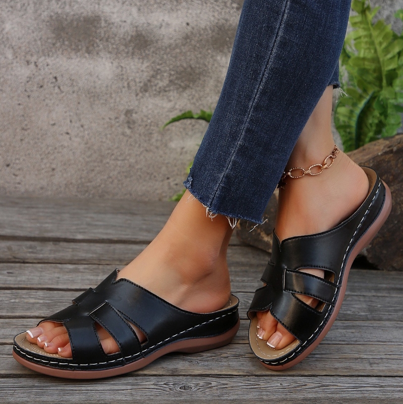 Women's Sandals New Comfortable Lightweight Wedge Heel Thick-Soled Sandals Beach Slippers