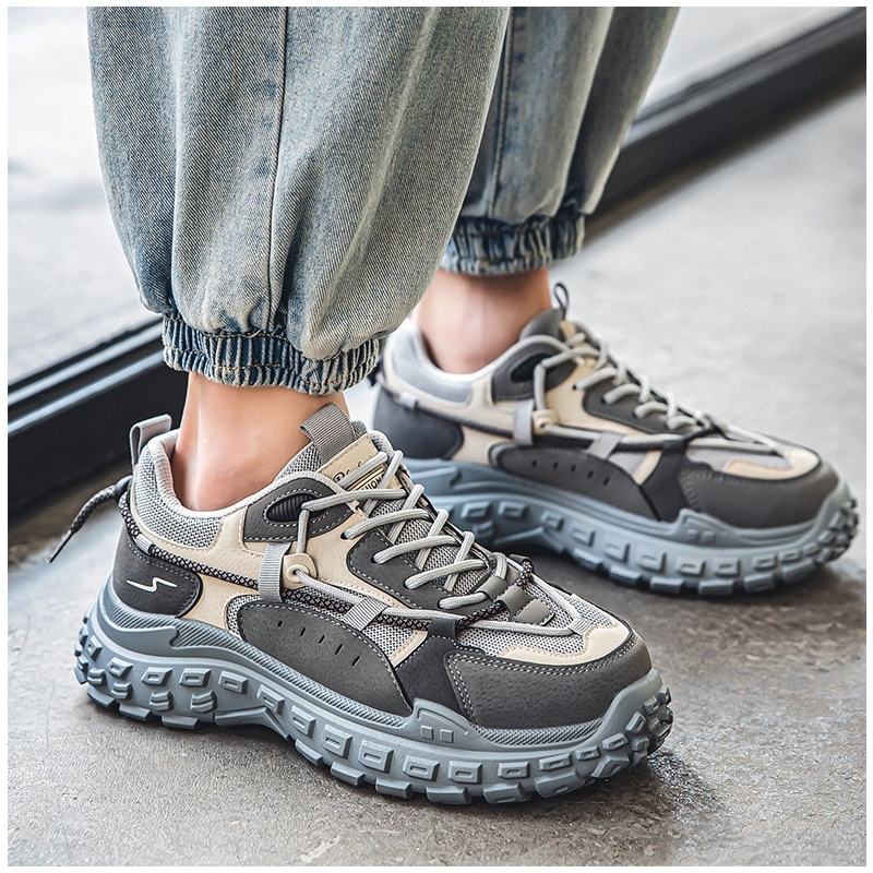 Men's Wear-Resistant Thick-Sole Work Safety And Versatile Sneakers