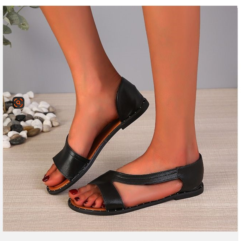 Women's Roman Style Open-Toe Flat Sandals - Breathable And Lightweight