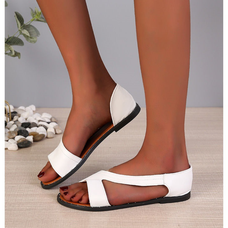 Women's Roman Style Open-Toe Flat Sandals - Breathable And Lightweight