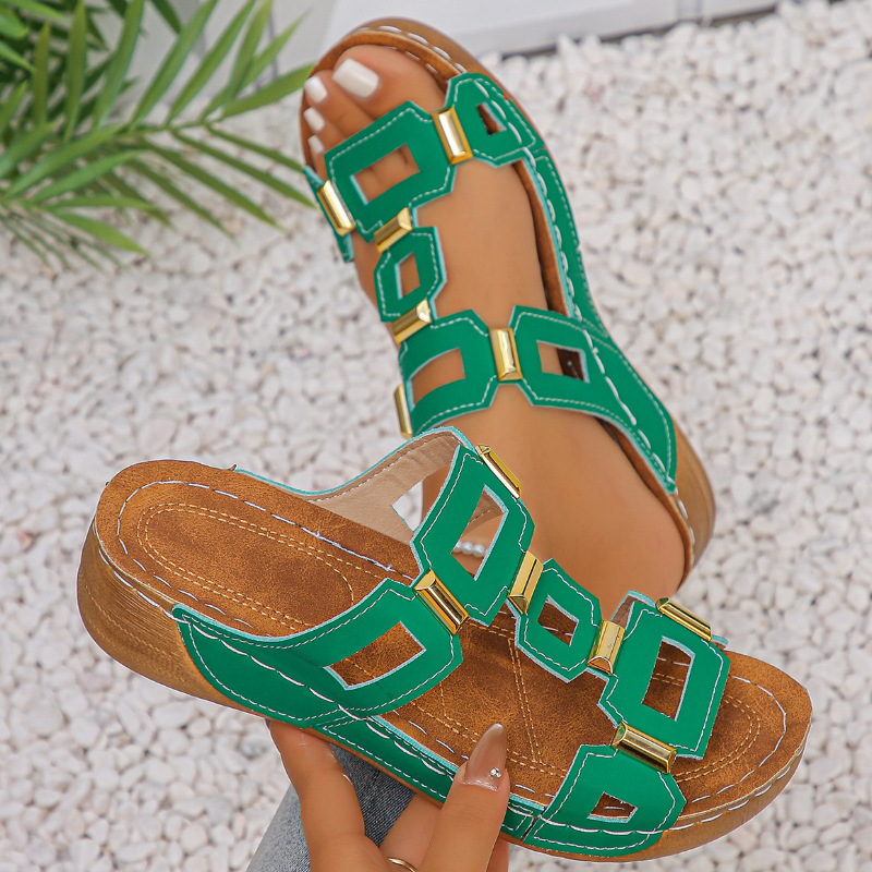 Women's Casual Fashion Platform Sandals Wedge Heels Breathable Slippers