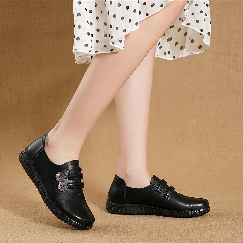 Women's Flat  Non-Slip  Versatile  Casual Soft Leather Loafers