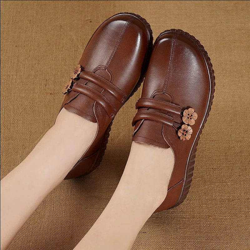 Women's Flat  Non-Slip  Versatile  Casual Soft Leather Loafers