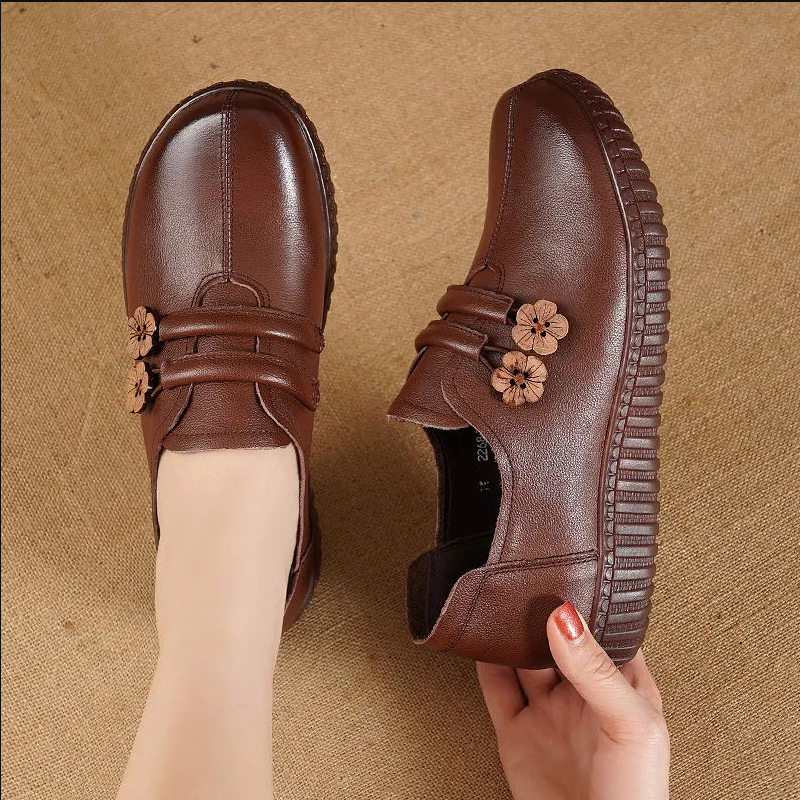 Women's Flat  Non-Slip  Versatile  Casual Soft Leather Loafers