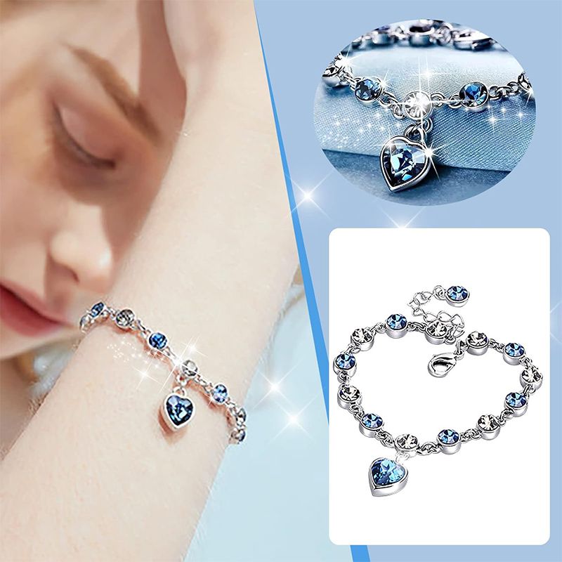 2 Pack Crystal Diamond Women's Bracelet Fashion Bracelet Jewelry Roman Bracelet Women Zircon Crystal New Style Bracelet Diamond Fashion Jewelry Full Diamond