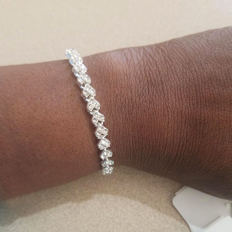 2 Pack Crystal Diamond Women's Bracelet Fashion Bracelet Jewelry Roman Bracelet Women Zircon Crystal New Style Bracelet Diamond Fashion Jewelry Full Diamond