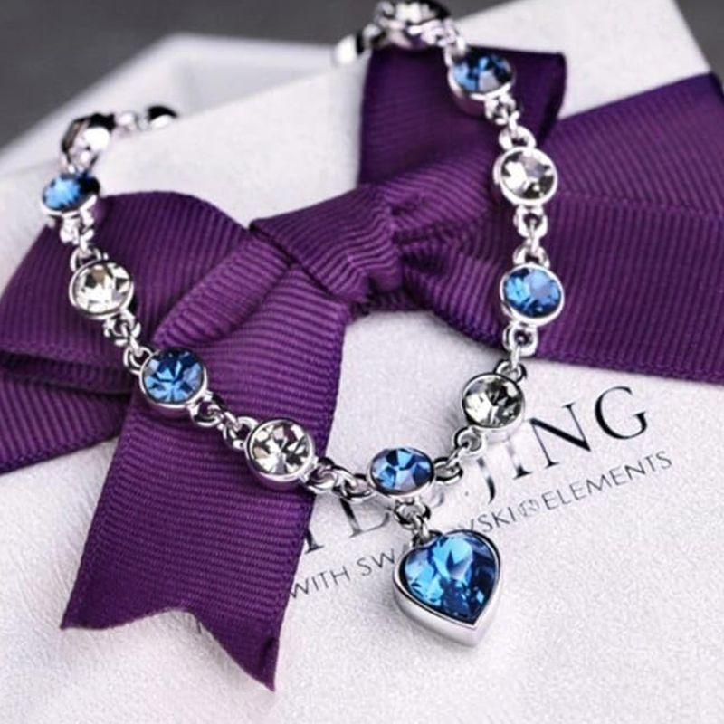 2 Pack Crystal Diamond Women's Bracelet Fashion Bracelet Jewelry Roman Bracelet Women Zircon Crystal New Style Bracelet Diamond Fashion Jewelry Full Diamond