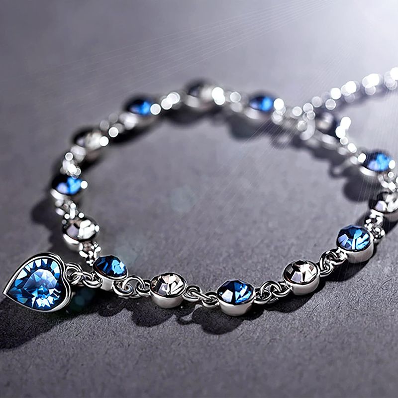 2 Pack Crystal Diamond Women's Bracelet Fashion Bracelet Jewelry Roman Bracelet Women Zircon Crystal New Style Bracelet Diamond Fashion Jewelry Full Diamond