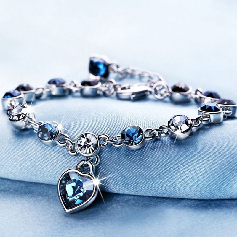 2 Pack Crystal Diamond Women's Bracelet Fashion Bracelet Jewelry Roman Bracelet Women Zircon Crystal New Style Bracelet Diamond Fashion Jewelry Full Diamond