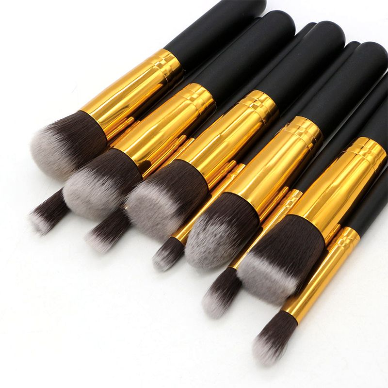 New 10 Pieces Makeup Brush Set Foundation Eyebrow Brush Shadow Concealer Mixing Brush Set Beauty Tools New Product Beauty Makeup Set