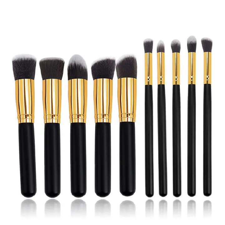 New 10 Pieces Makeup Brush Set Foundation Eyebrow Brush Shadow Concealer Mixing Brush Set Beauty Tools New Product Beauty Makeup Set