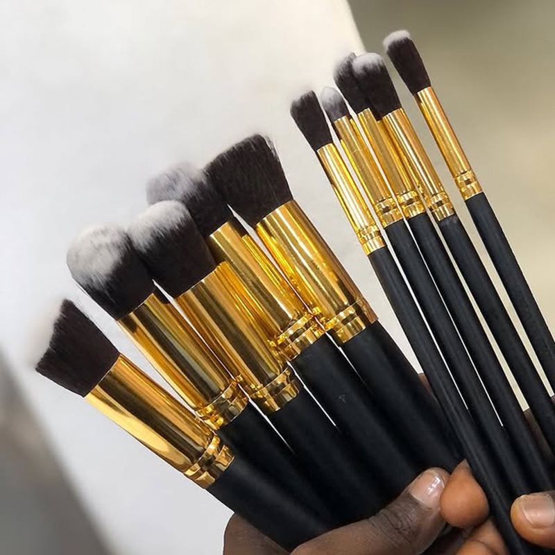 New 10 Pieces Makeup Brush Set Foundation Eyebrow Brush Shadow Concealer Mixing Brush Set Beauty Tools New Product Beauty Makeup Set