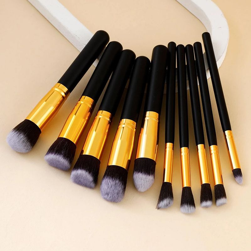 New 10 Pieces Makeup Brush Set Foundation Eyebrow Brush Shadow Concealer Mixing Brush Set Beauty Tools New Product Beauty Makeup Set