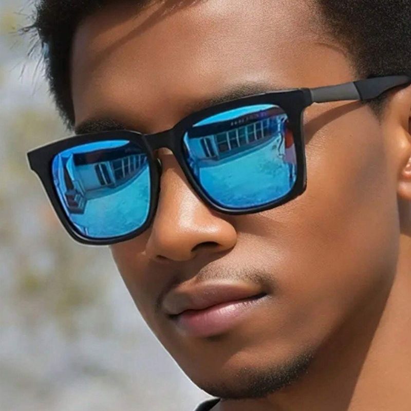 Sunglasses Men's Fashion Accessories Anti-ultraviolet Sunglasses Casual Large Frame Square Trendy High-end Men's Classic Retro Fashion Accessories New Square Sunglasses