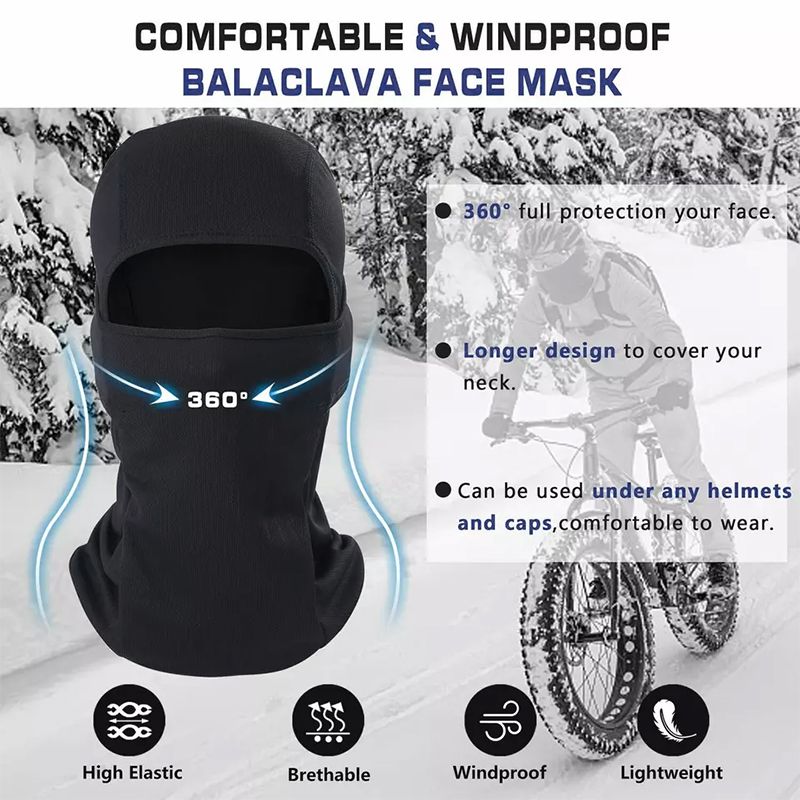 Outdoor Sports Riding Mask Head Cover Windproof Dustproof Breathable Men And Women Motorcycle Full Face Mask Head Cover Facial Sunscreen Head Cover Men's Accessories Mask