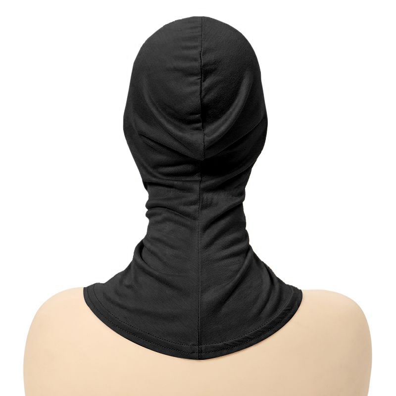 Women's Balaclava Black Ninja Headscarf Under Hat Muslim Ninja Headscarf, Scarf Under Full Neck Cover, Headscarf Neck Cover Scarf Inner Headscarf Full Coverage, Head And Neck Cover Adjustable Elastic