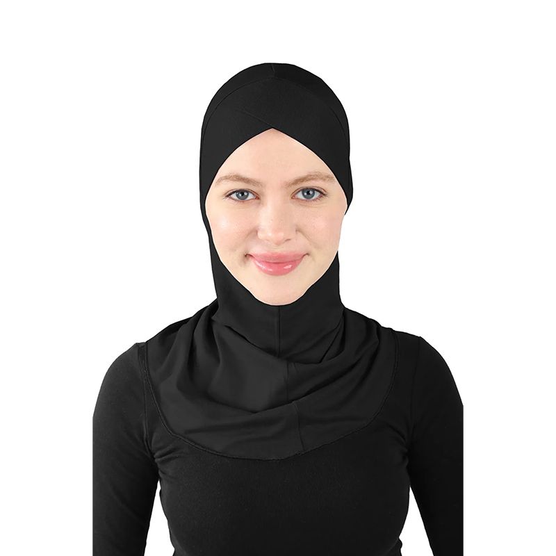 Women's Balaclava Black Ninja Headscarf Under Hat Muslim Ninja Headscarf, Scarf Under Full Neck Cover, Headscarf Neck Cover Scarf Inner Headscarf Full Coverage, Head And Neck Cover Adjustable Elastic