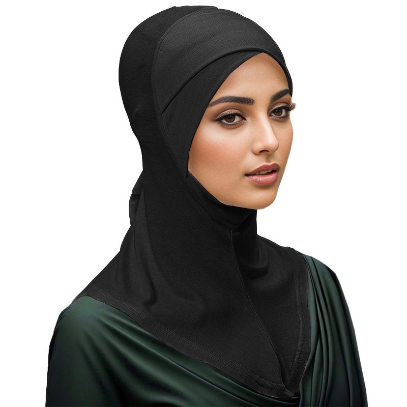 Women's Balaclava Black Ninja Headscarf Under Hat Muslim Ninja Headscarf, Scarf Under Full Neck Cover, Headscarf Neck Cover Scarf Inner Headscarf Full Coverage, Head And Neck Cover Adjustable Elastic