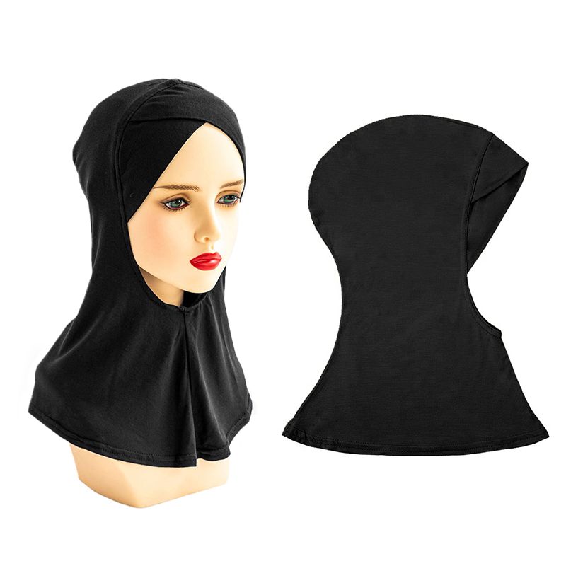 Women's Balaclava Black Ninja Headscarf Under Hat Muslim Ninja Headscarf, Scarf Under Full Neck Cover, Headscarf Neck Cover Scarf Inner Headscarf Full Coverage, Head And Neck Cover Adjustable Elastic