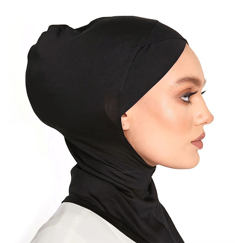 Women's Balaclava Black Ninja Headscarf Under Hat Muslim Ninja Headscarf, Scarf Under Full Neck Cover, Headscarf Neck Cover Scarf Inner Headscarf Full Coverage, Head And Neck Cover Adjustable Elastic