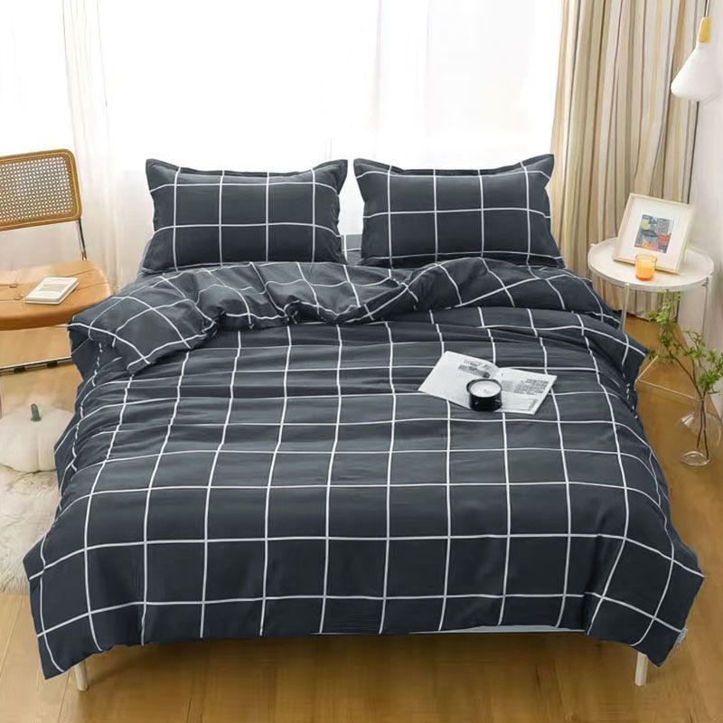 4-Piece Bedding Set, 1 Quilt Cover + 1 Sheet + 2 Pillowcases (Not Including Duvet)