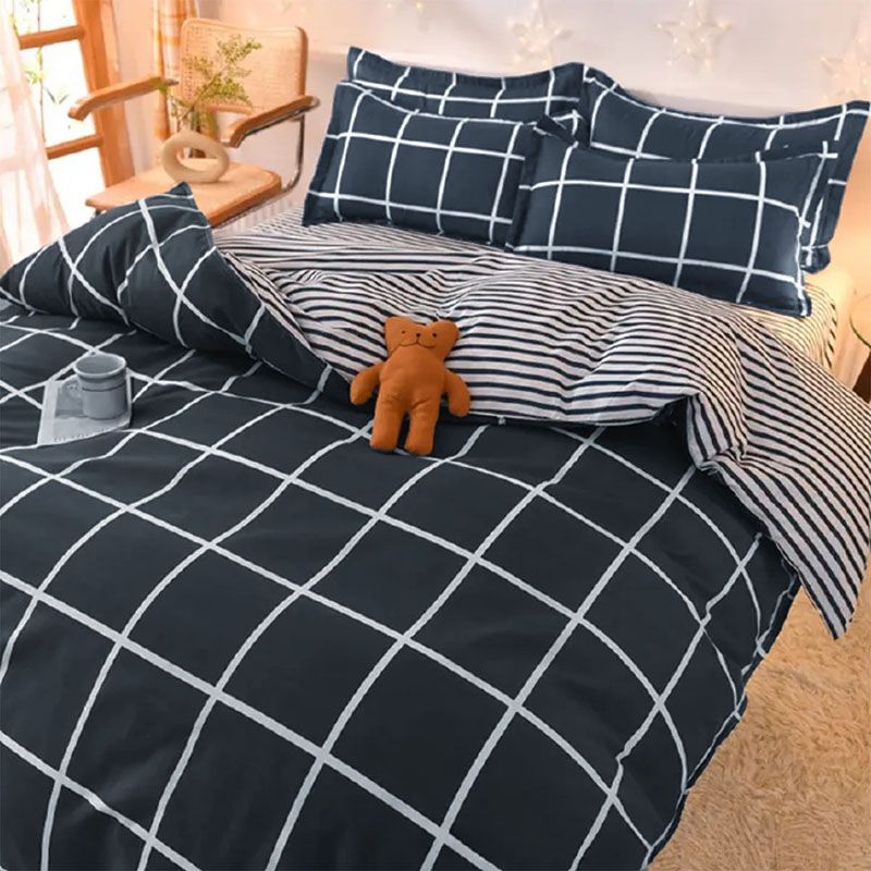 4-Piece Bedding Set, 1 Quilt Cover + 1 Sheet + 2 Pillowcases (Not Including Duvet)