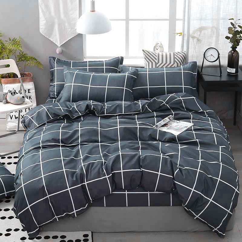 4-Piece Bedding Set, 1 Quilt Cover + 1 Sheet + 2 Pillowcases (Not Including Duvet)