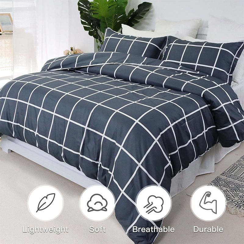 4-Piece Bedding Set, 1 Quilt Cover + 1 Sheet + 2 Pillowcases (Not Including Duvet)