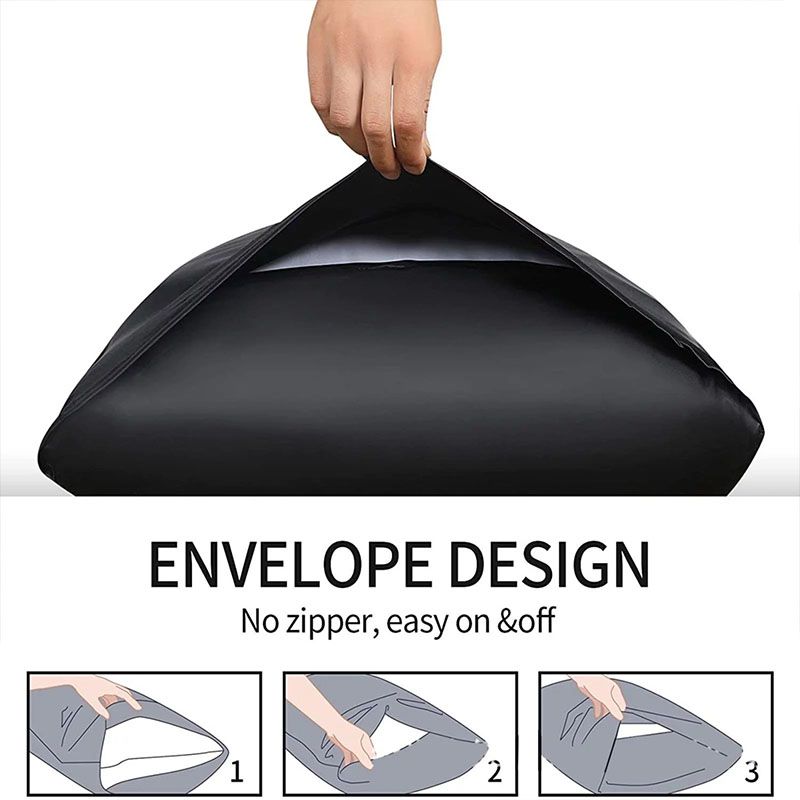 Pillowcase 2 pieces (a pair) washed silk single product pocket pillowcase imitation silk envelope pillowcase satin pillowcase imitation silk pillowcase