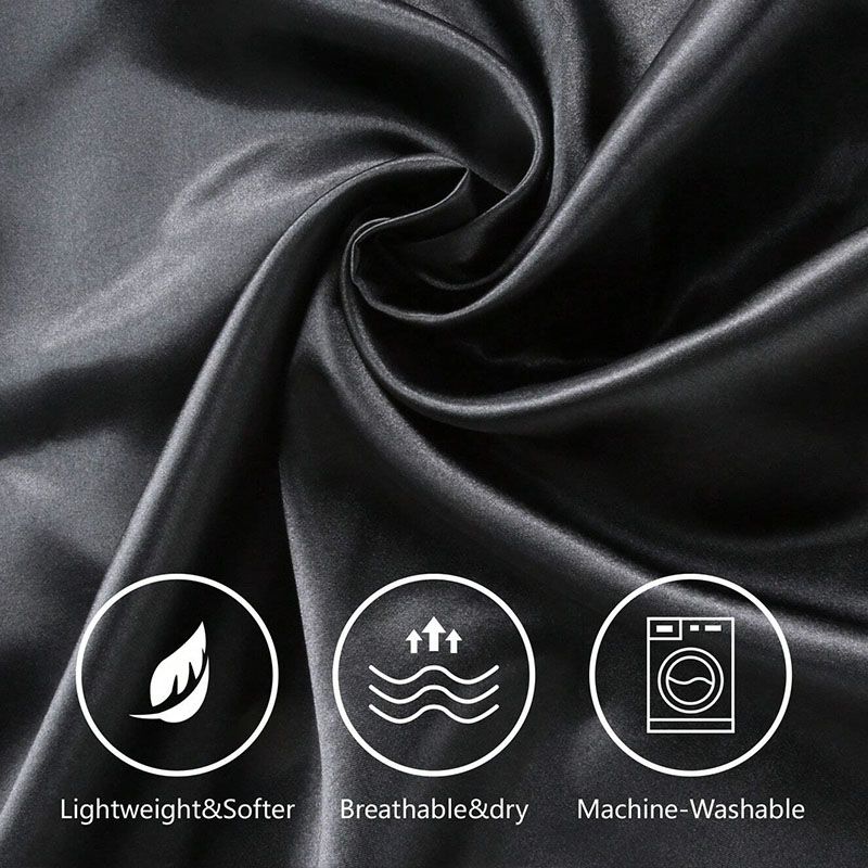 Pillowcase 2 pieces (a pair) washed silk single product pocket pillowcase imitation silk envelope pillowcase satin pillowcase imitation silk pillowcase