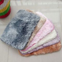 Home Decor Doormats Modern simple solid color shag carpet home entrance thick silk wool carpet bedroom coffee table living room entrance door mat