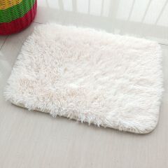 Home Decor Doormats Modern simple solid color shag carpet home entrance thick silk wool carpet bedroom coffee table living room entrance door mat