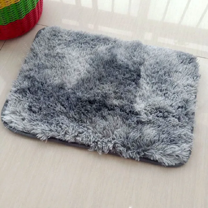 Home Decor Doormats Modern simple solid color shag carpet home entrance thick silk wool carpet bedroom coffee table living room entrance door mat