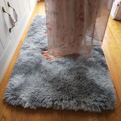 Home Decor Doormats Modern simple solid color shag carpet home entrance thick silk wool carpet bedroom coffee table living room entrance door mat