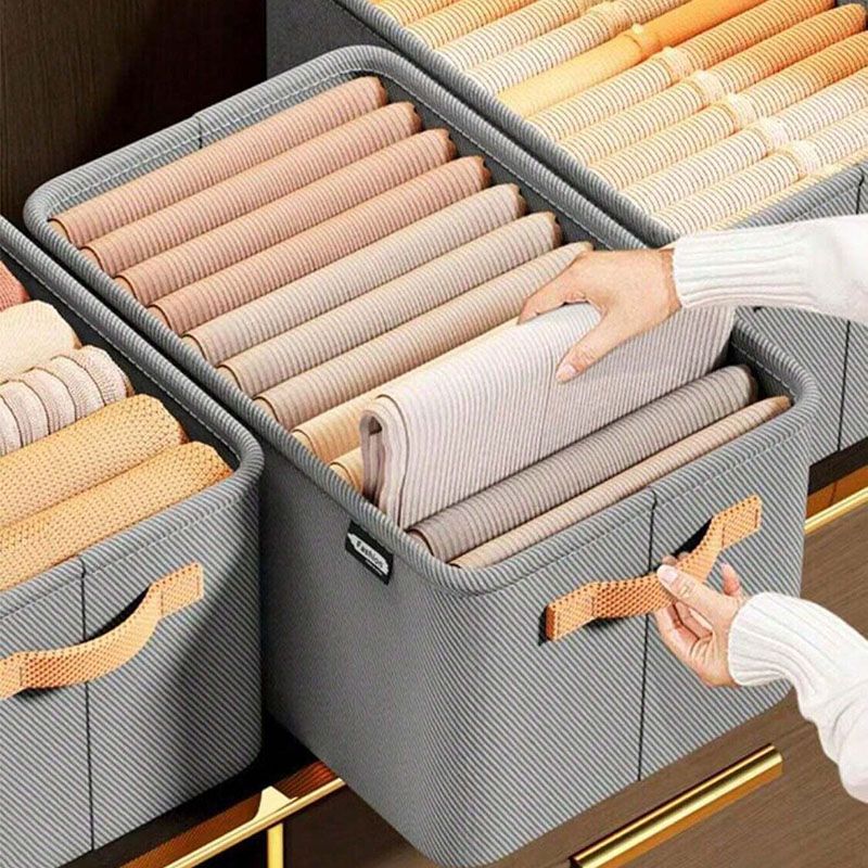 Clothing Storage Box Thickened Fabric Storage Basket Clothes And Pants Storage Storage Box Dormitory Home Wardrobe Storage Box