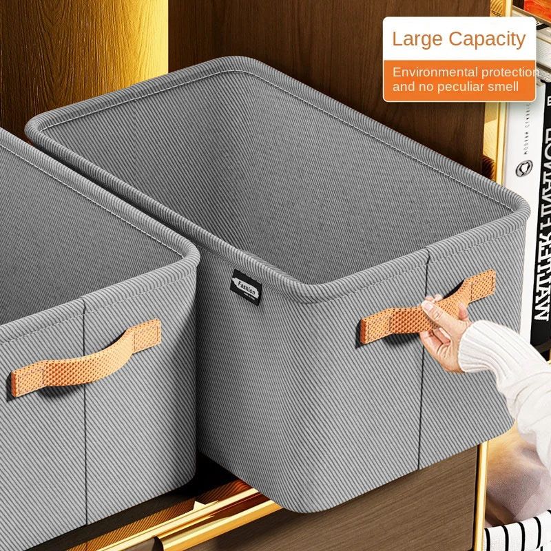 Clothing Storage Box Thickened Fabric Storage Basket Clothes And Pants Storage Storage Box Dormitory Home Wardrobe Storage Box